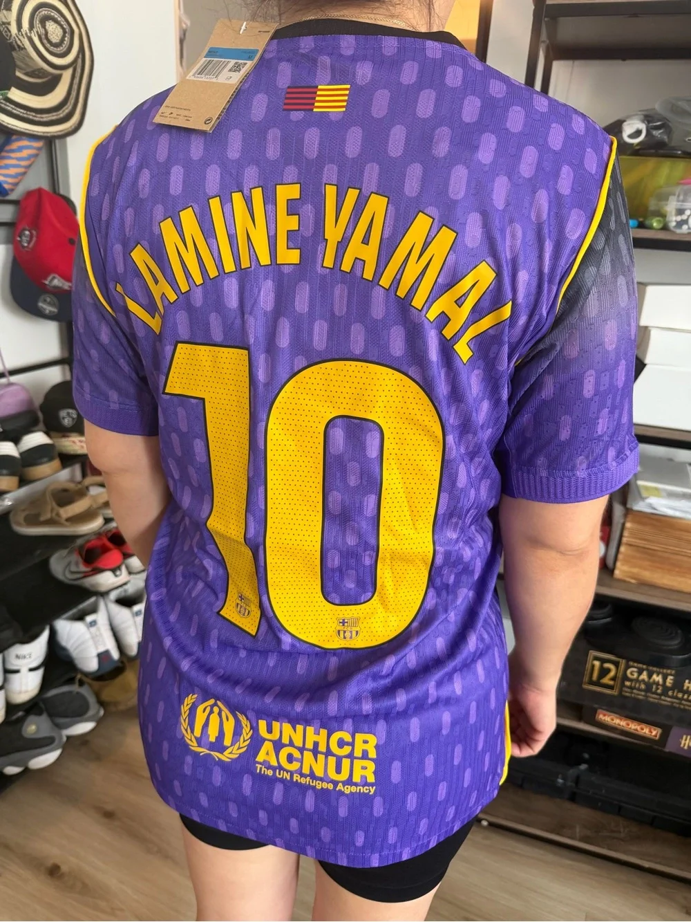 FC Barcelona Laminé Yamal #10 Purple & Yellow Men's Jersey
